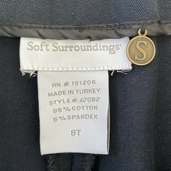 Soft Surroundings High Rise Bootcut Side Zip Trouser Pants | Size 8 Tall - Picture 3 of 4